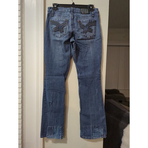 Ana De Jeans Distressed Stitched, Patched Boot Cut Vintage Jeans size 9 - Picture 2 of 6